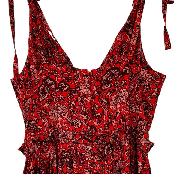 Ulla Johnson Kali Dress Midi Tiered Poppy Floral Boho Fairy Feminine Size 2 - Picture 7 of 13